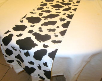 Cow Print Table Runner, Birthday Party, Toy Story Party, Western, Cowboy, Cowgirl, Baby Shower, Bridal Shower