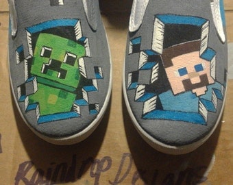 Minecraft shoes | Etsy