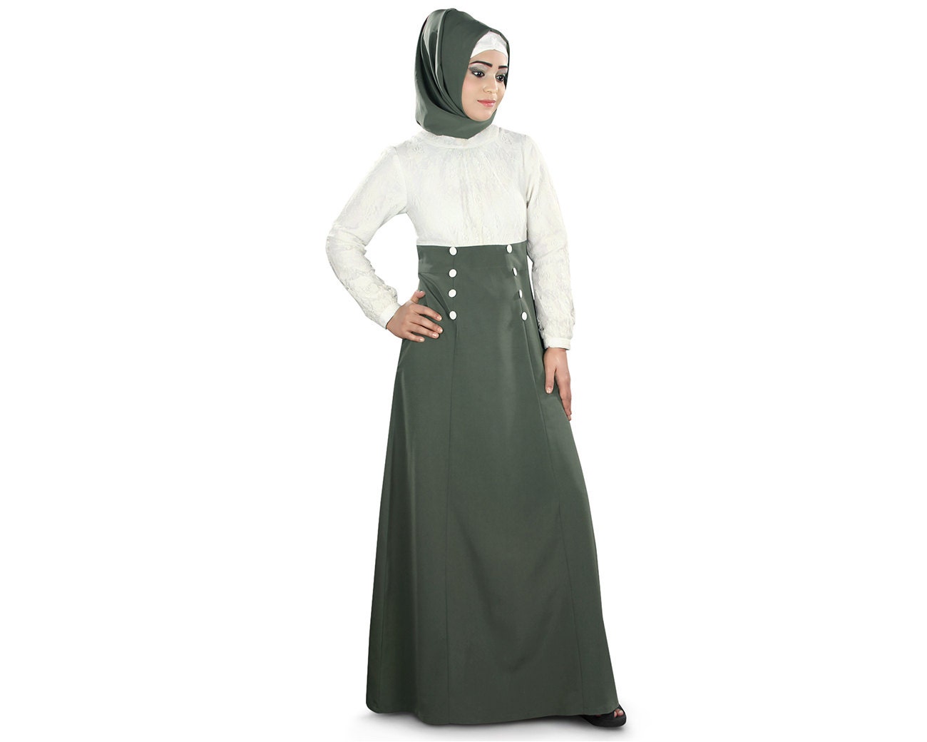 mybatua women's graceful abaya jilbab ay-377 traditional