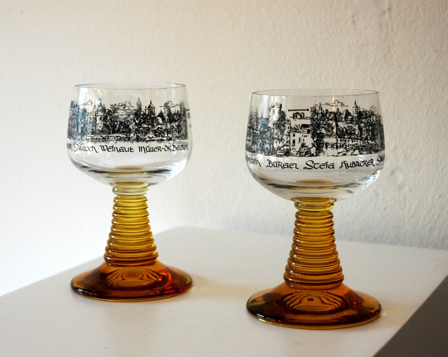 Vintage Germany Souvenir Wine Glass Set / by ZenVintageCollection
