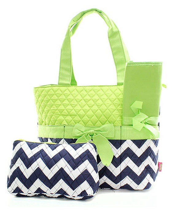 Quilted Chevron Diaper Bag