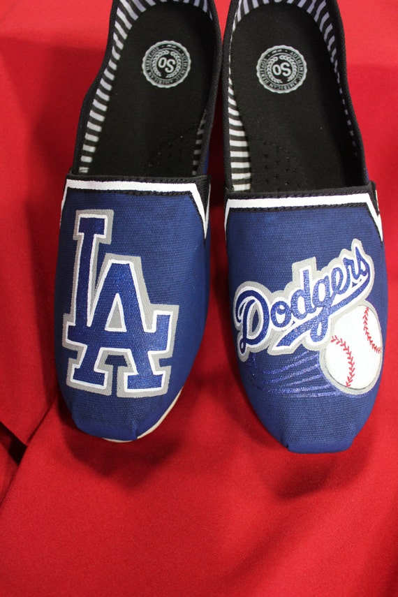 Items similar to Custom Made Hand Painted Los Angeles Dodgers Tom's ...