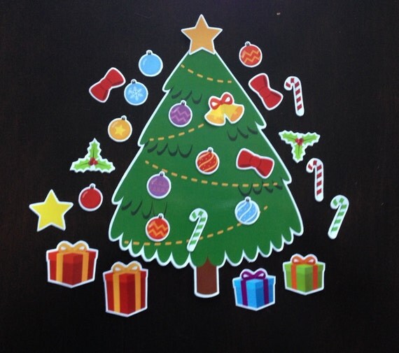 Items similar to Decorate a Christmas Tree Children's Activity