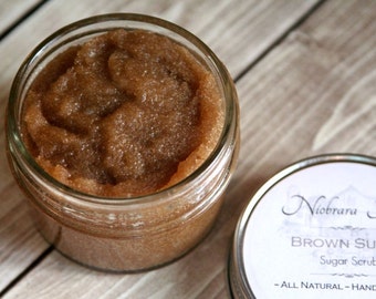 Natural Sugar Scrub – Natural Brown Sugar Scrub – Exfoliating Scrub – Bath Scrub – Shower Scrub – Moisturizing Scrub - Handcrafted Scrub
