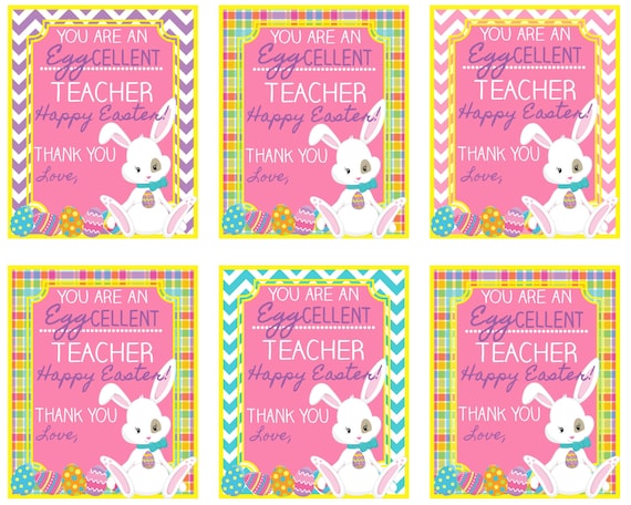 Printable Easter Tags For Teachers | printable easter teacher tag you are an eggcellent teacher Printable Easter Tags For Teachers | printable easter teacher tag you are an eggcellent teacher
