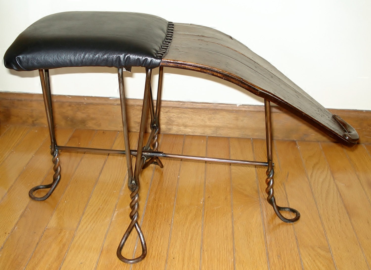 shoe store fitting Chicago Antique Store Fitting Shoe Salesman Stool Chair Wire