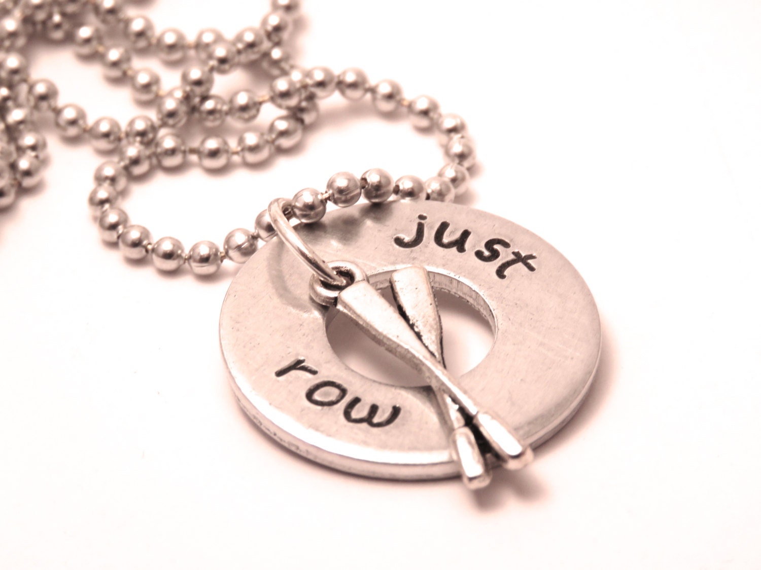 rowing jewelry crew charm necklace just row necklace hand