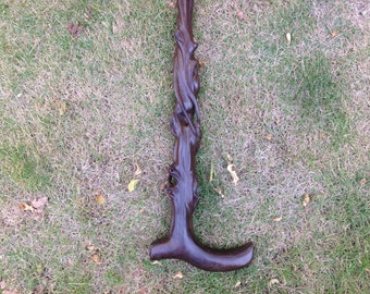 Ebony Walking Cane Handcrafted Walking Stick Wooden Walking Cane
