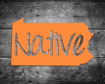 Iowa Native Vinyl Sticker Car Window Door Bumper Decal Pride