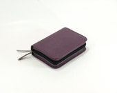 Zip Bible Cover - Purple Leather - Pocket Size New World Translation 2013 Jehovah's Witnesses