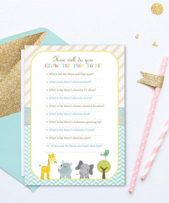 748 New baby shower game how well do you know mommy 5 Unavailable Listing on Etsy 