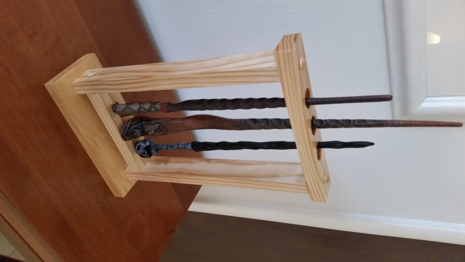 Magic Wand Holder Custom Holds 3 Wands Table Mount Holder
