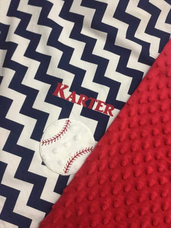 Personalized Baseball Baby Blanket | Zazzle.com