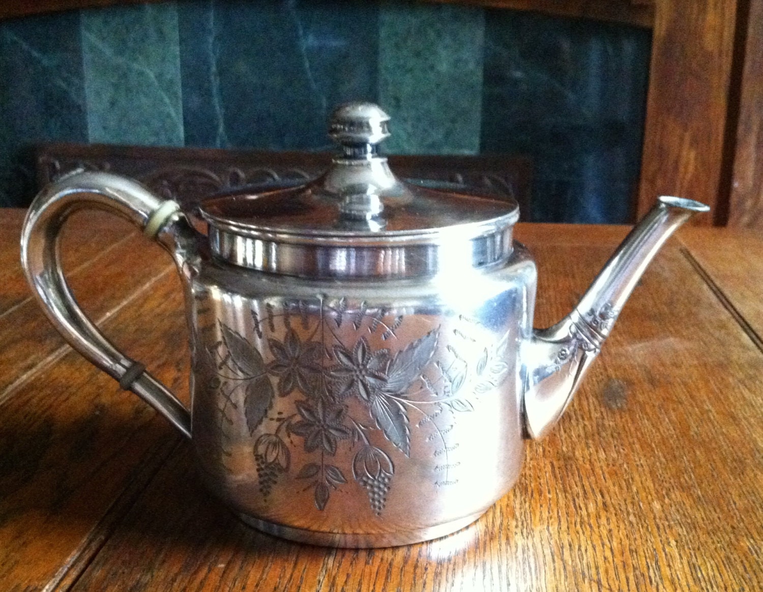 c1890 Wilcox quadruple plate teapot