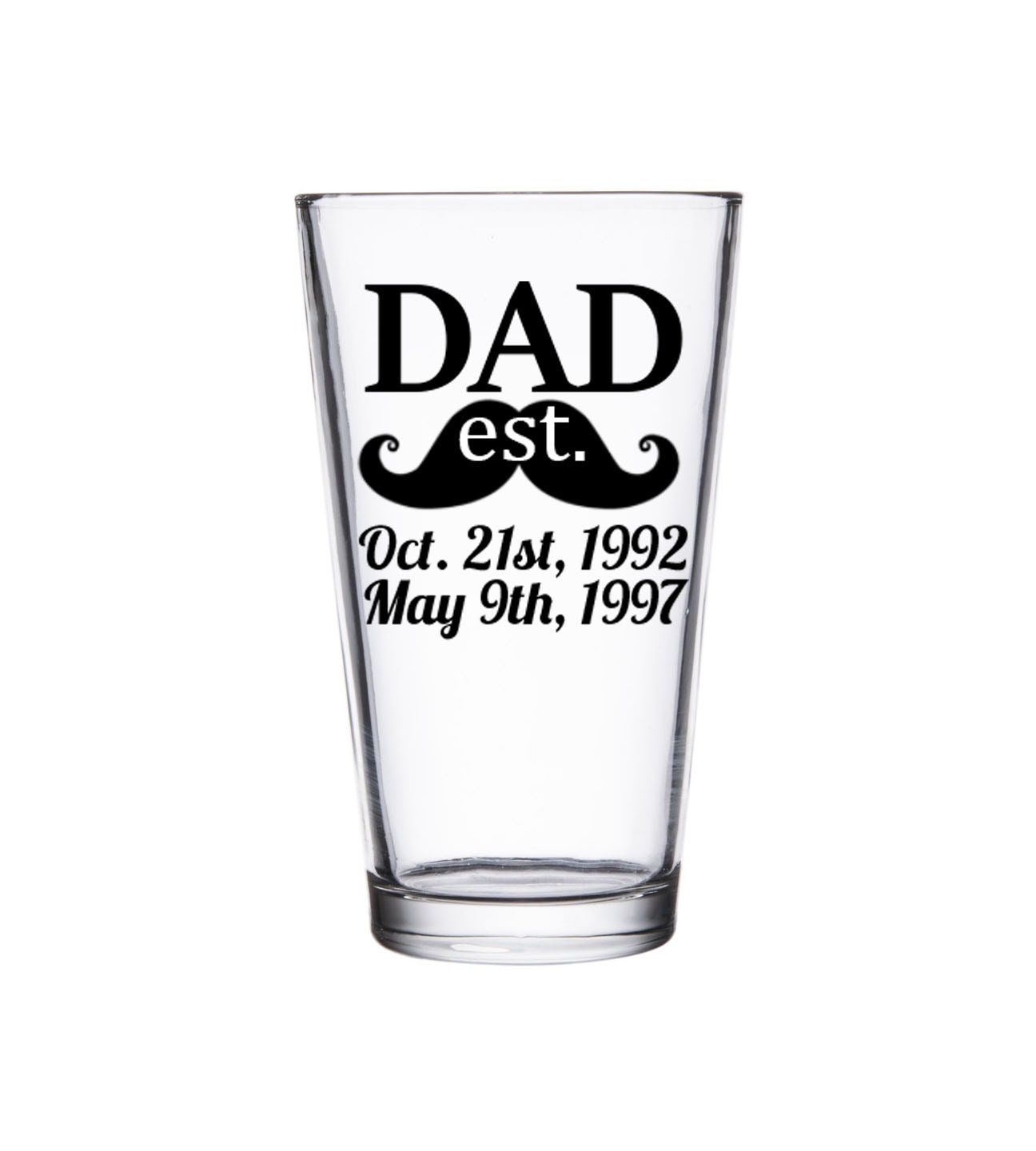 Father's Day Beer Glass Custom Fathers Day Beer by