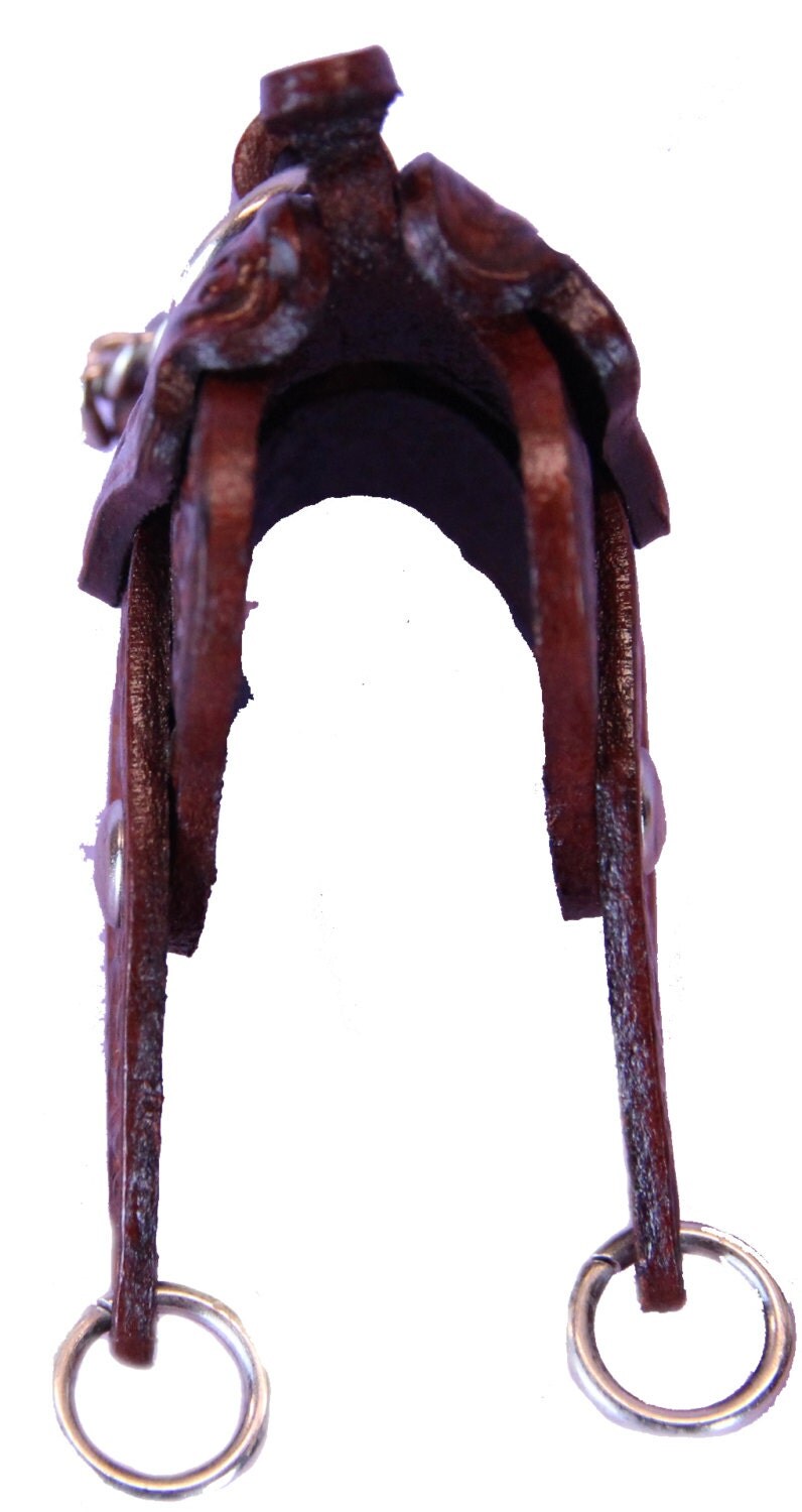 Car Mirror Dangle Brown Horse Saddle Hanging by AnipalsAndMore
