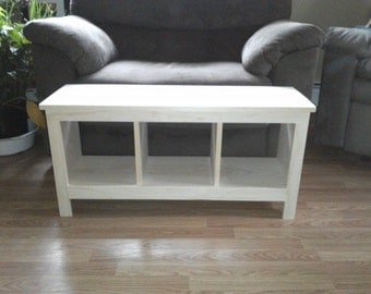 Unfinished Bench Custom Furniture Shoe Cubby Cubby Storage Bench Bench Seat Entertainment Center