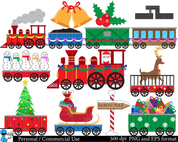 free christmas train clipart - photo #17