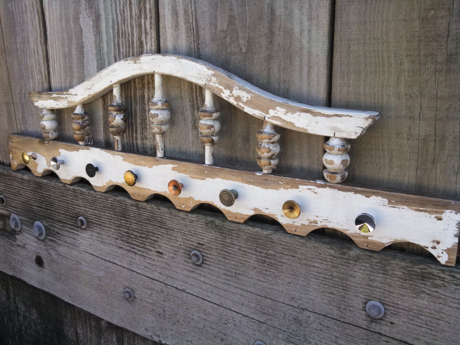Upcycled Coat Rack Peg Rack Beach Coat Rack by
