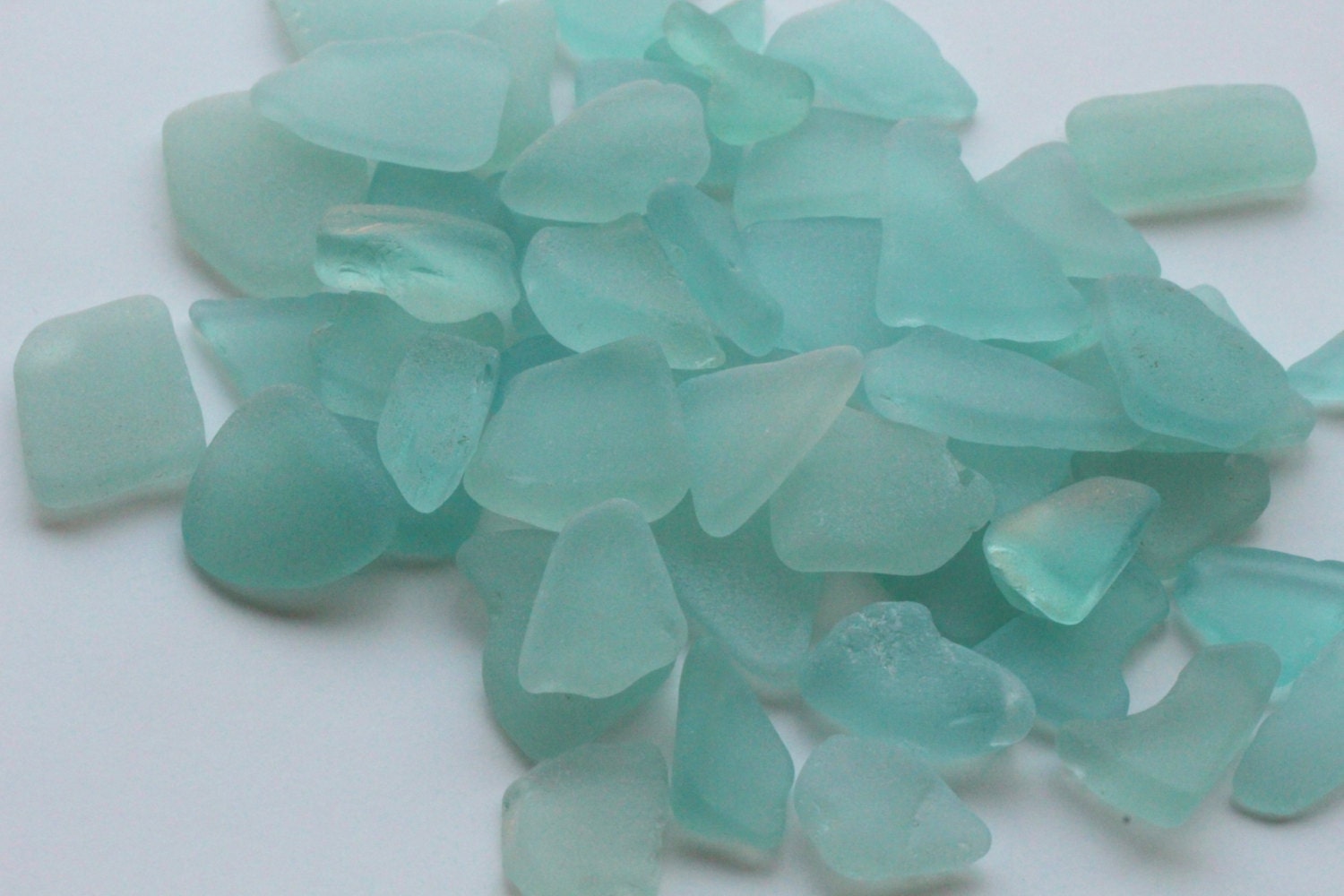 Tiny Light Blue Sea Glass Bulk