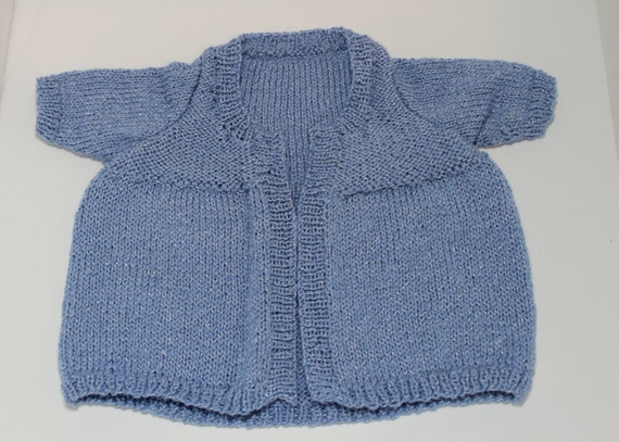 Blue Baby Sweater by 904Knits on Etsy