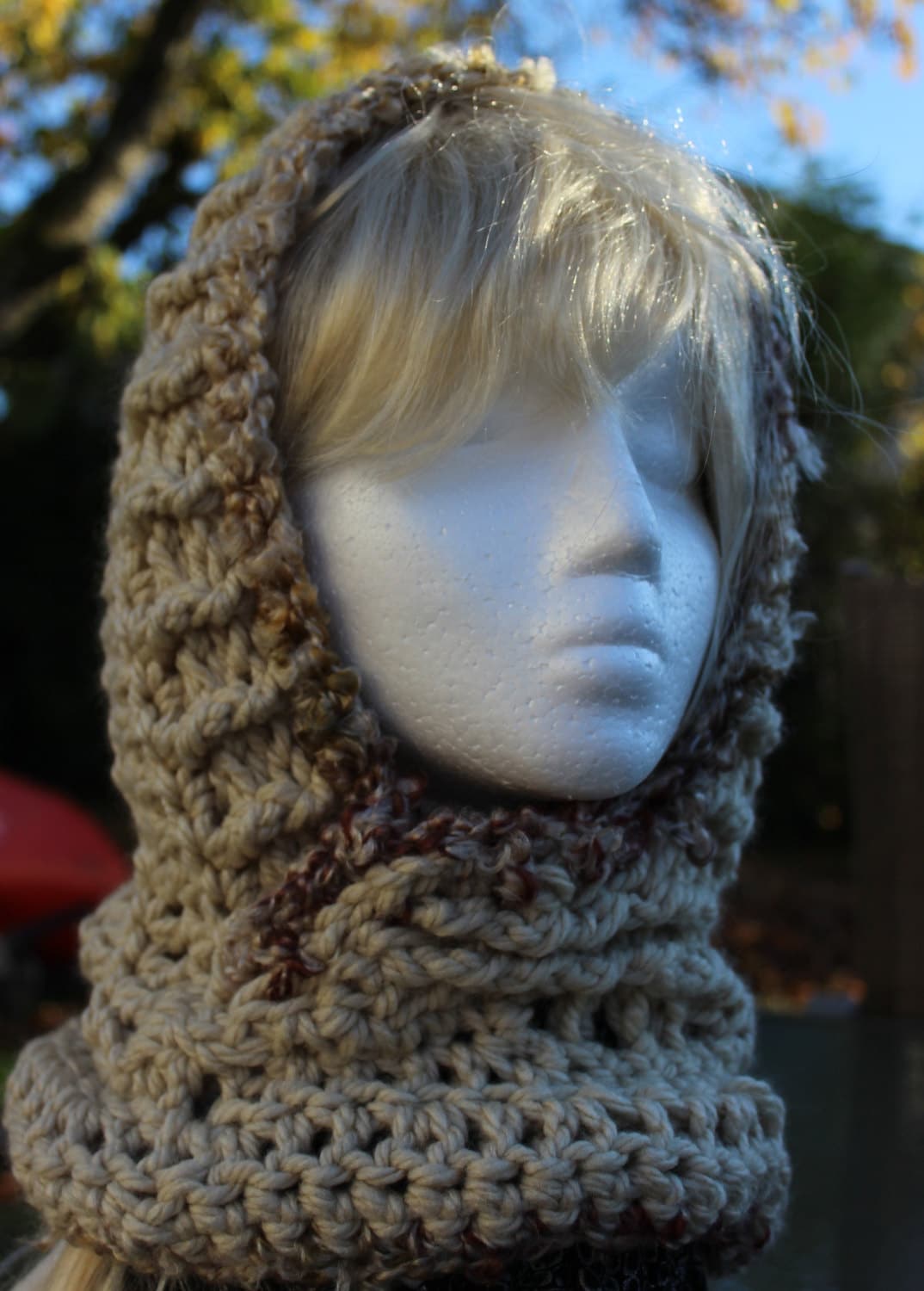 Crochet Pattern Hooded Cowl Neck Warmer by WeddingsBabiesHome