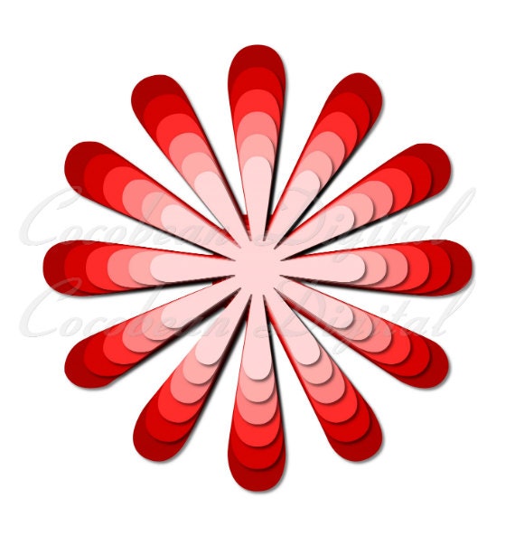 Layered+Flower+SVG Floral Petals Flower Layered 3D Nested -svg,dxf digital cutting file ...