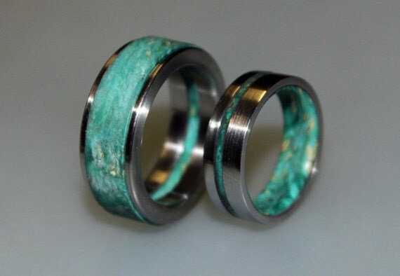 Wedding Ring Set, His and Hers Wedding Rings, Womens Wedding Band ...