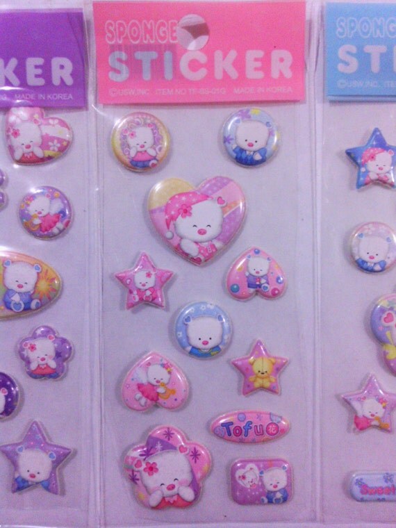 kawaii sticker sheets 3 for one low price