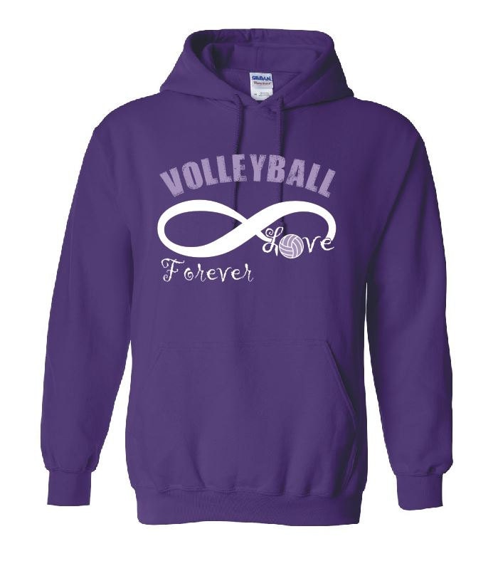 Volleyball Forever Infinity Symbol Love Hoodie