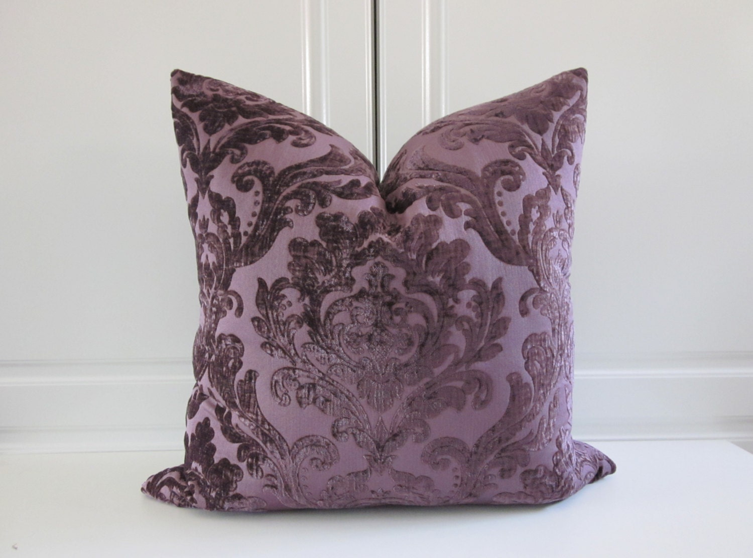  Pillow  Cover Amethyst Cut  Velvet  18x18 or 20x20 by 