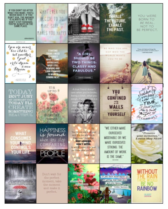 Inspirational Quotes Stickers for Erin Condren Planners Set 2