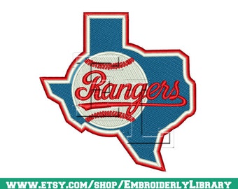 Items similar to Texas Rangers Applique Embroidery Design on Etsy