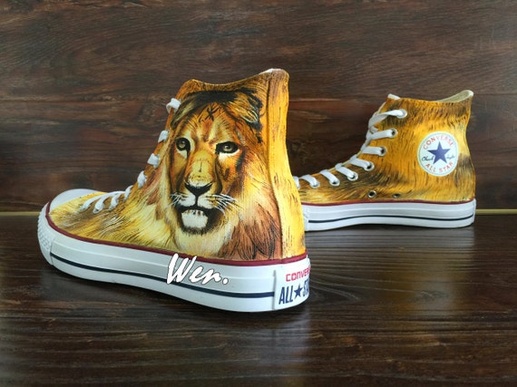 WEN Original Design Lion Converse Custom Lion by WenWenStudio