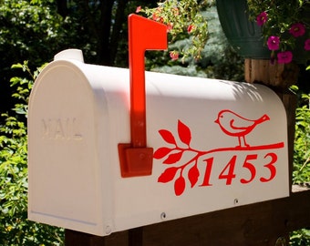 Birdie Love Mailbox Decal