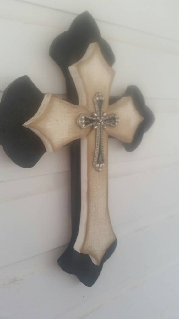 Unique Shabby Chic Wall Cross SALE Rustic by dontthrowthataway