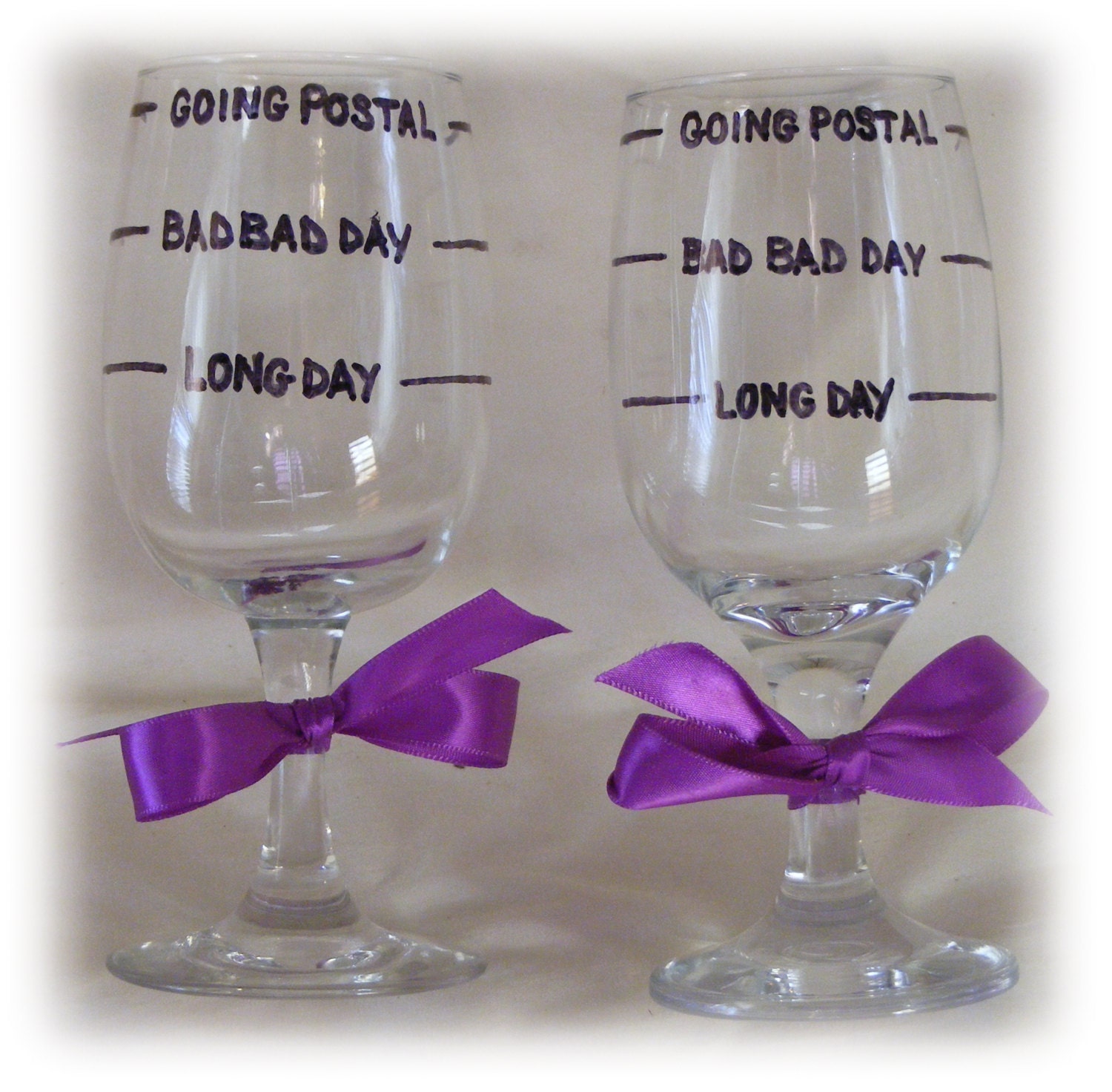 FUN GAG GIFT . . . Funny & Cute Wine Glasses