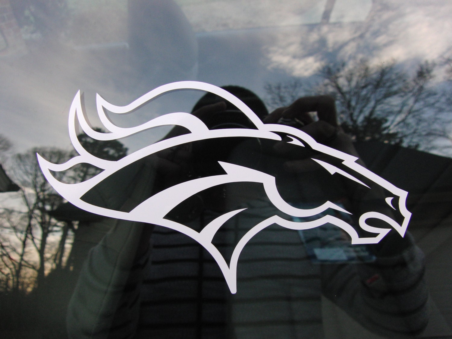 Denver Broncos Football Car Window Sticker Decal