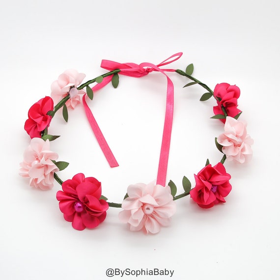 flower Crown, Crown Flower Flower Pink Crown, Girls Flower Flower Toddler toddlers crowns for flower Crown, Crown Flower Flower Pink Crown, Girls Flower Flower Toddler toddlers crowns for