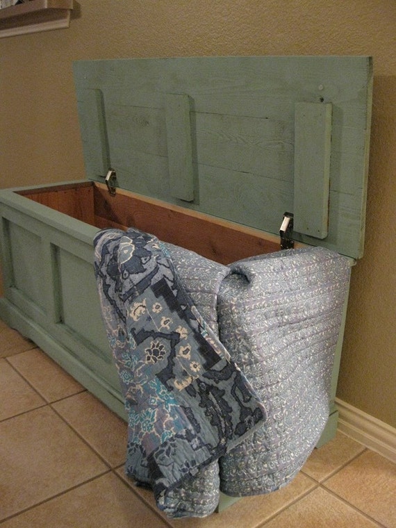 Solid wood rustic hope chest. by HouseOfWoodart on Etsy