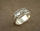 Items similar to I Love You Sign Language ring, sterling silver ...