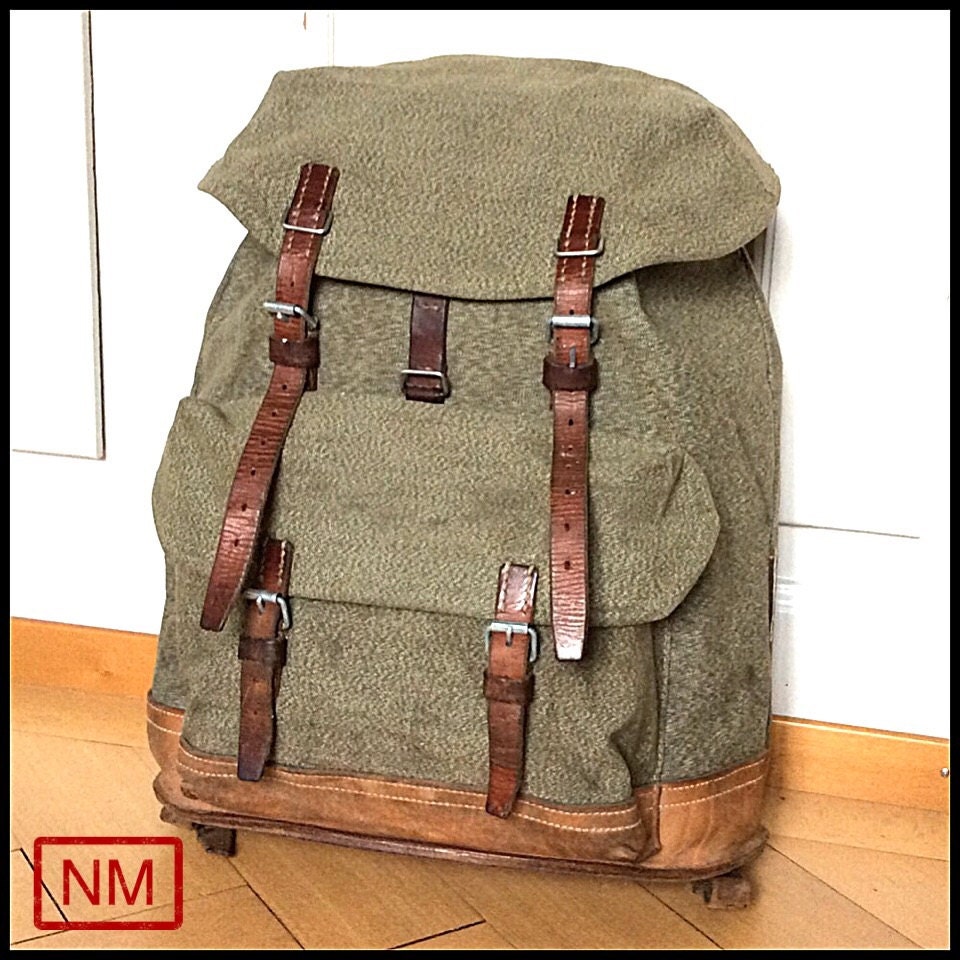 Vintage Swiss Army Backpack Rucksack of the Swiss Military