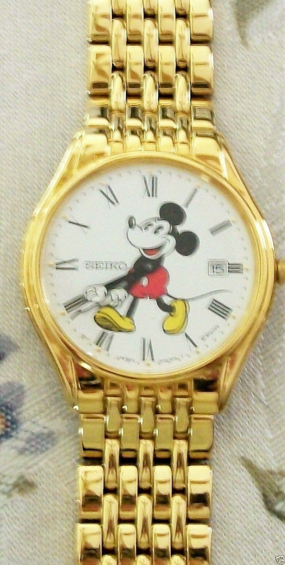 seiko mickey mouse chronograph watch