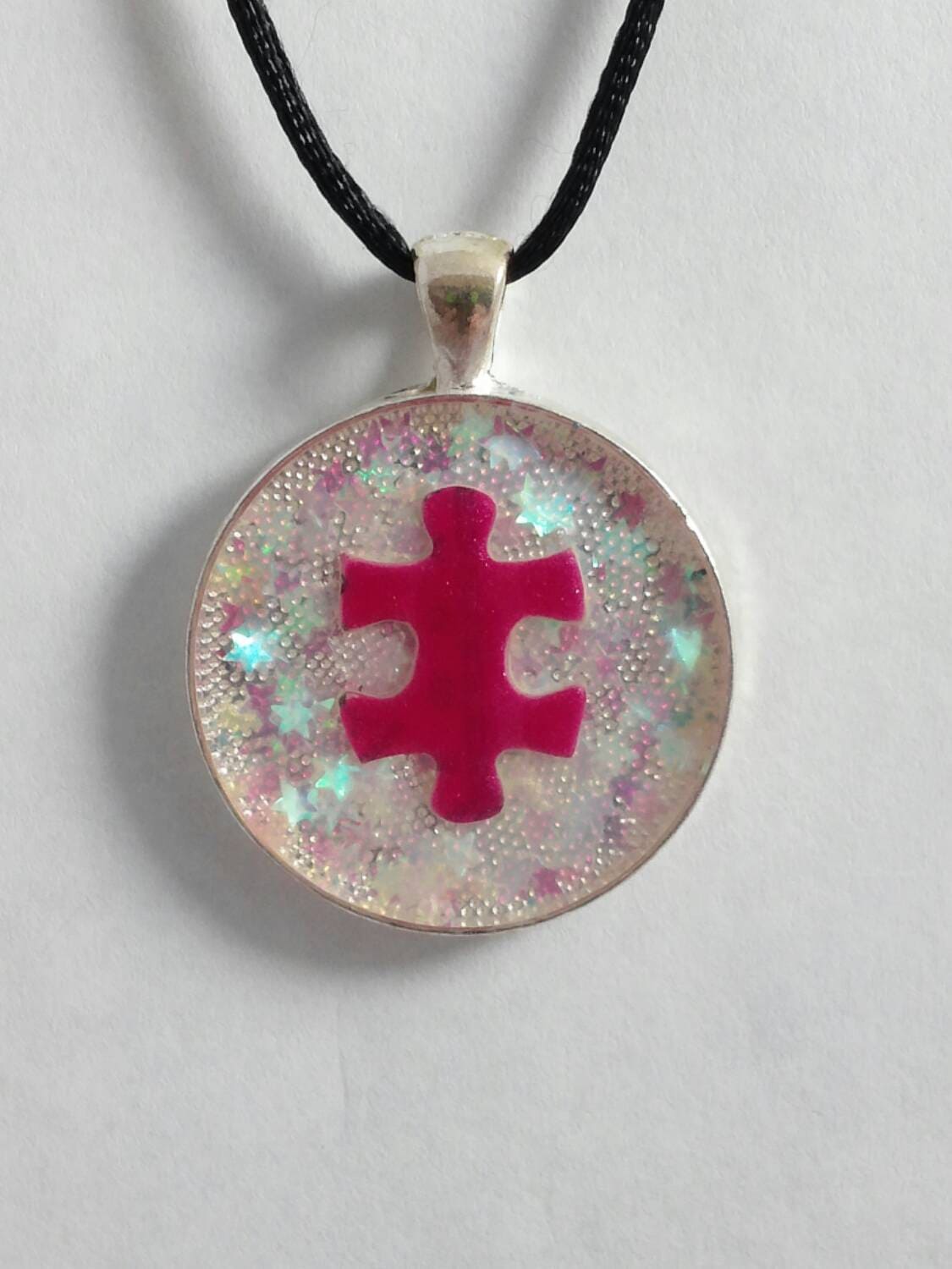 Autism necklace autism jewelry Autism awareness by GenevasSky