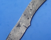 HTK-44  Damascus Knife custom handmade skiner blank blade / Great quality