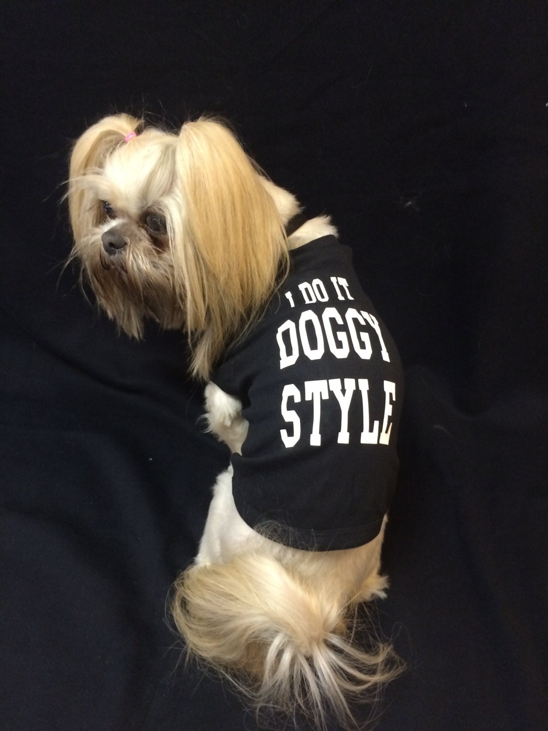 Funny Dog Shirt I Do It Doggy Style / puppy clothes Cool