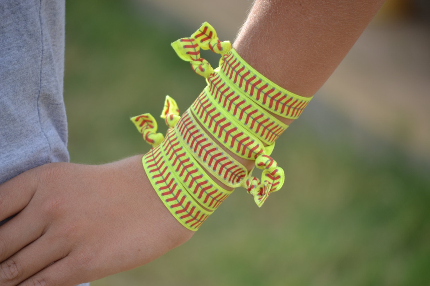 Softball Hair Ties 6 Pack Softball Hair Accessories Softball
