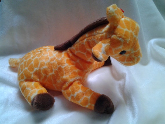 1995-96 Ty original Beanie Baby Twigs the giraffe PE Pellets