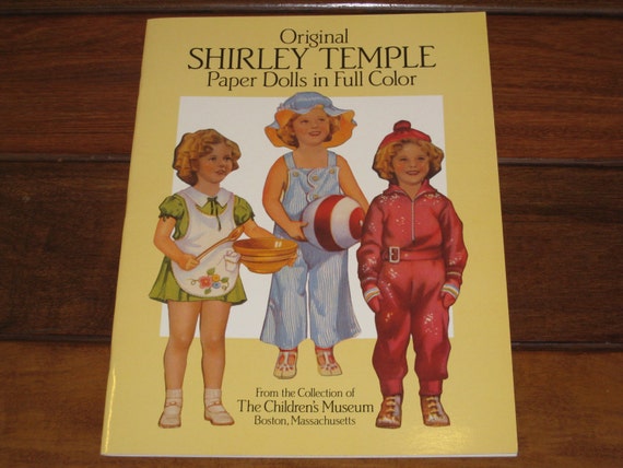 original shirley temple paper dolls in full color