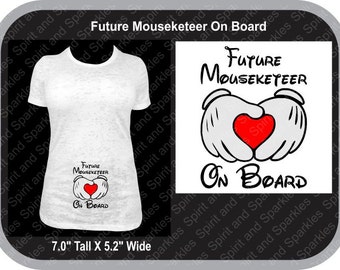 Future Mouseketeer On Board Maternity Shirt
